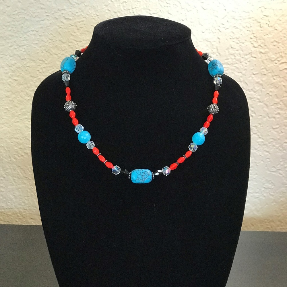 Handcrafted Semiprecious Stone Necklace